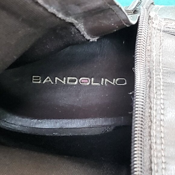 Bandolino leather wide calf tall knee-high boots brown EUC size 10M Bdulla style - Picture 5 of 9